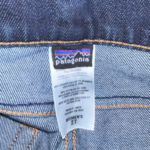 Patagonia Jeans Low Rise Boot Cut Dark Wash Denim - Picture 8 of 8